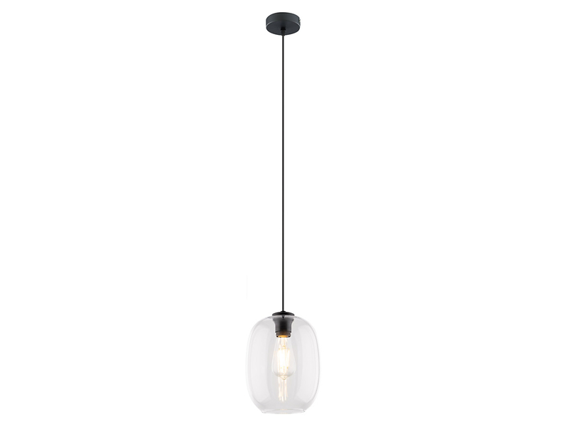 Lampa wisząca Elio szklana transparentna