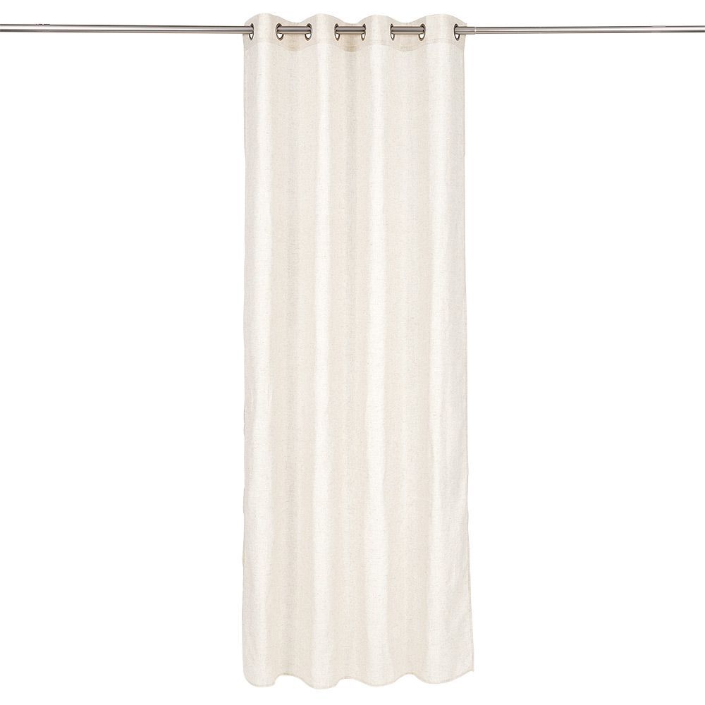 Rideau polyester 140x240cm effet lin beige