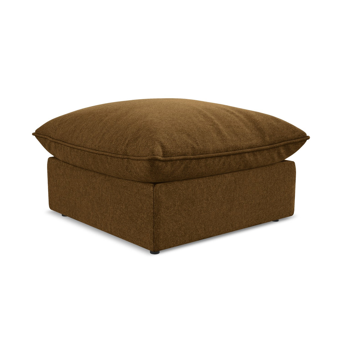 LaMiaSofa Poef Ravenna - velours - mosterd - 75x75x45