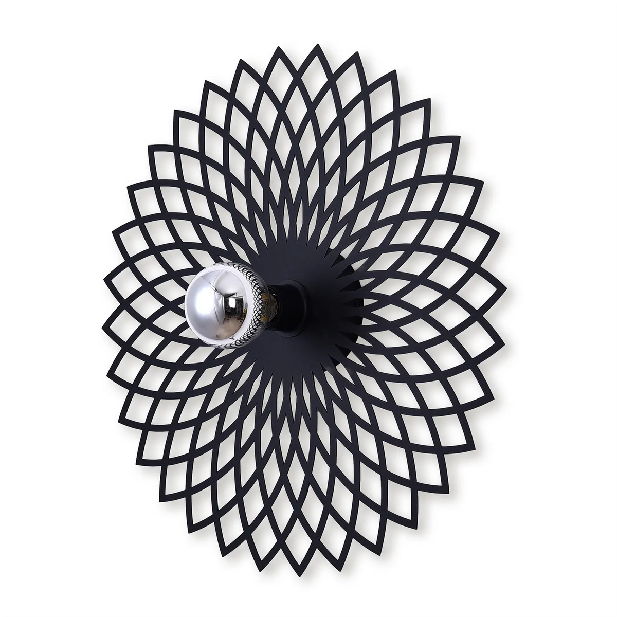 Ylumen wandlamp Ombra - 1 lichts - 8 x 50  cm - zwart