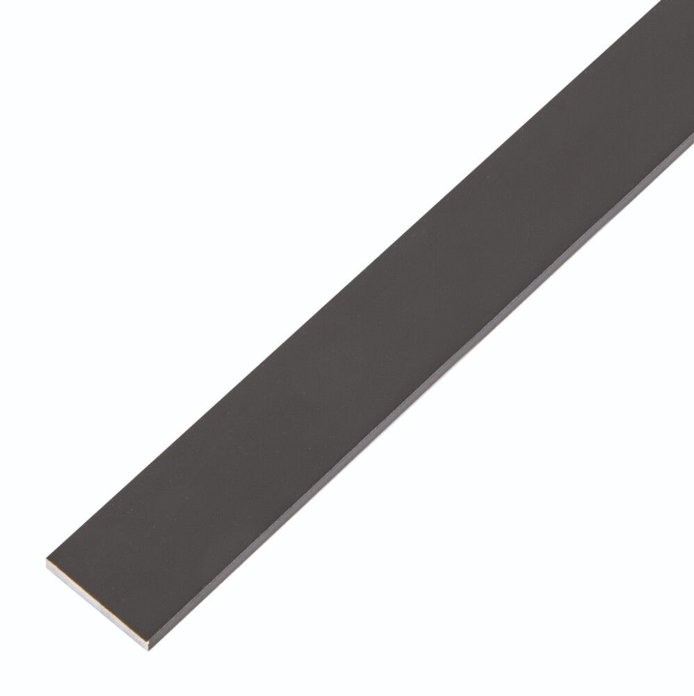 FLATJERN GAH ALBERTS ALUMINIUM SVART 20X2000MM