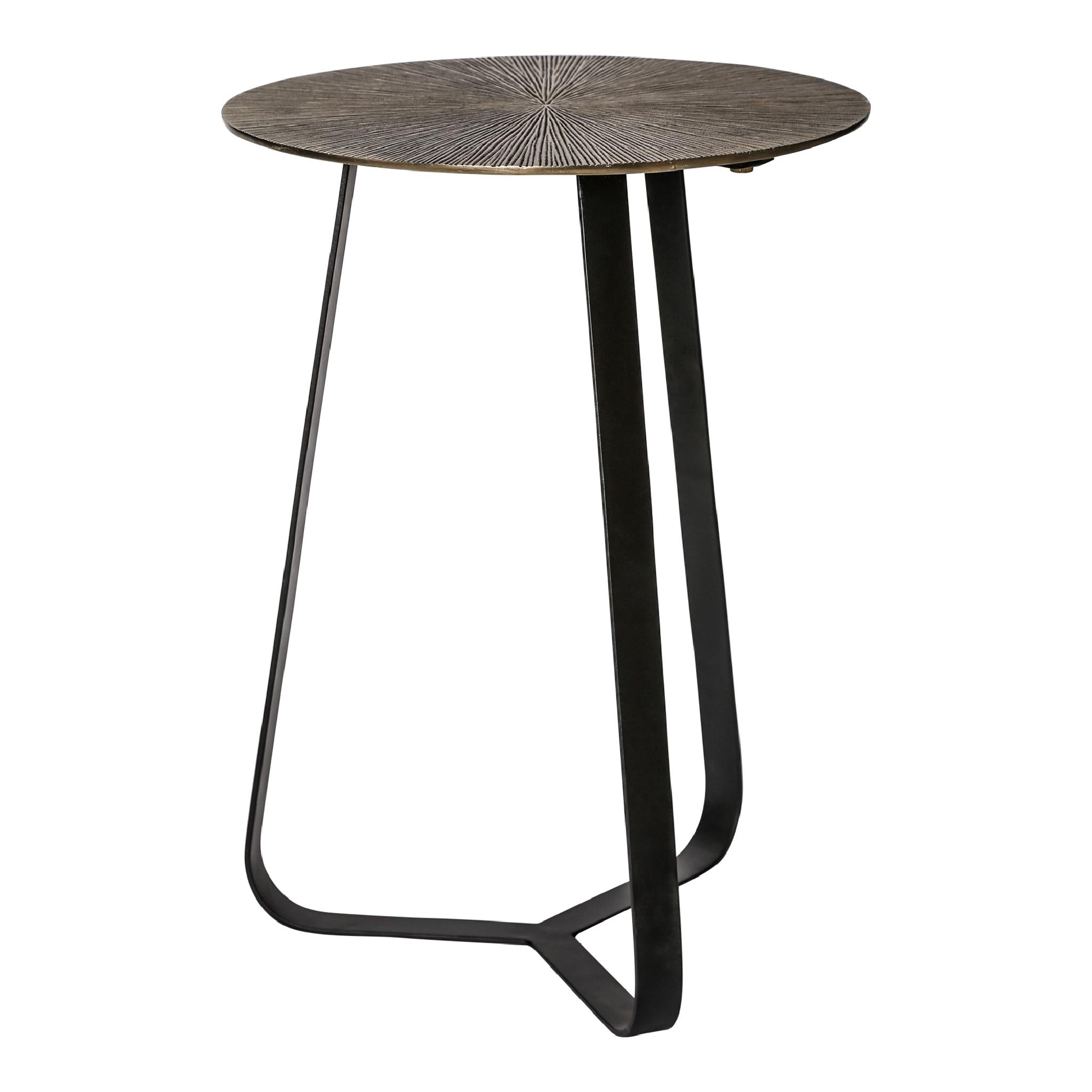 PTMD salontafel Kae - zwart - 40x40x50cm