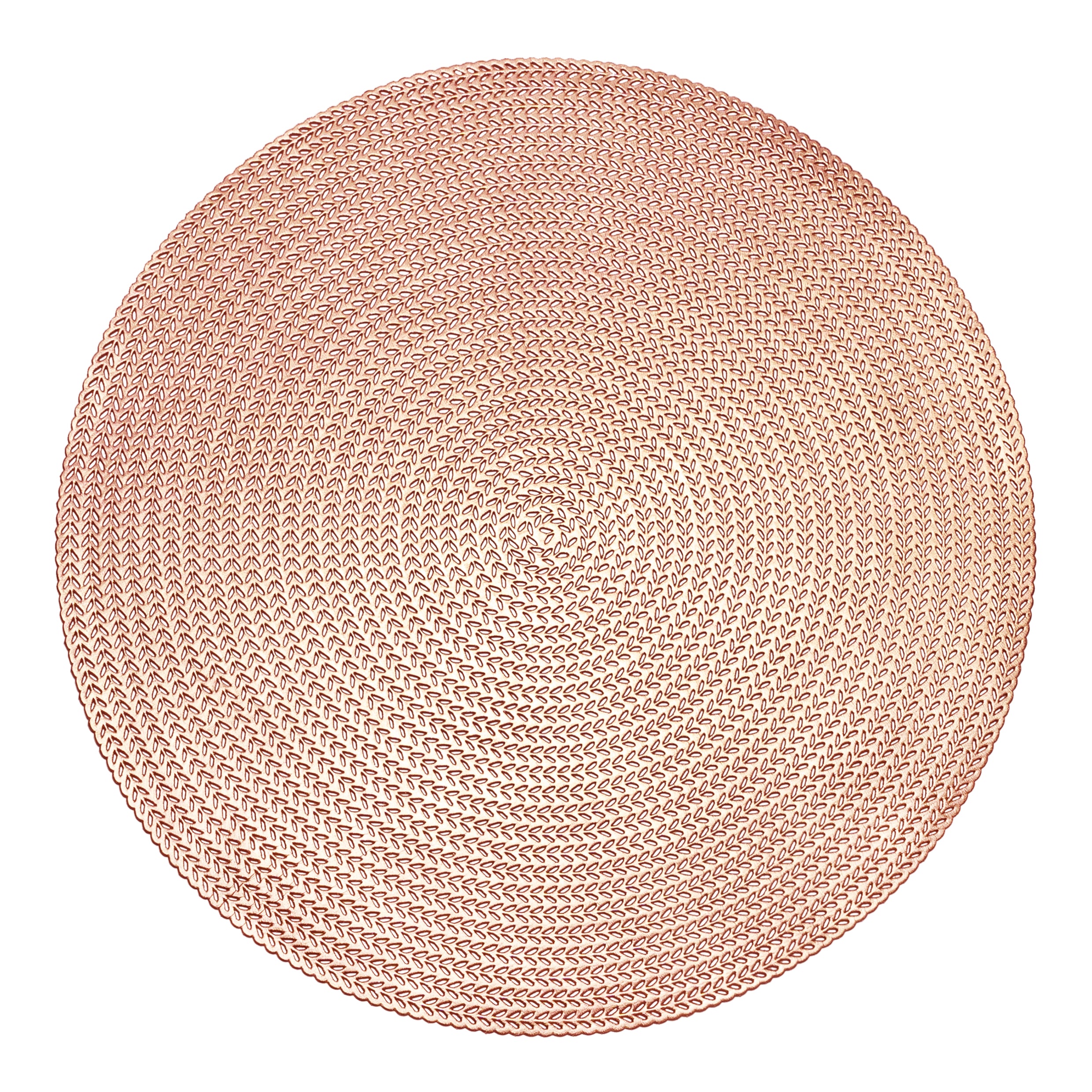 Krumble Placemat rond - PVC - Rosegoud