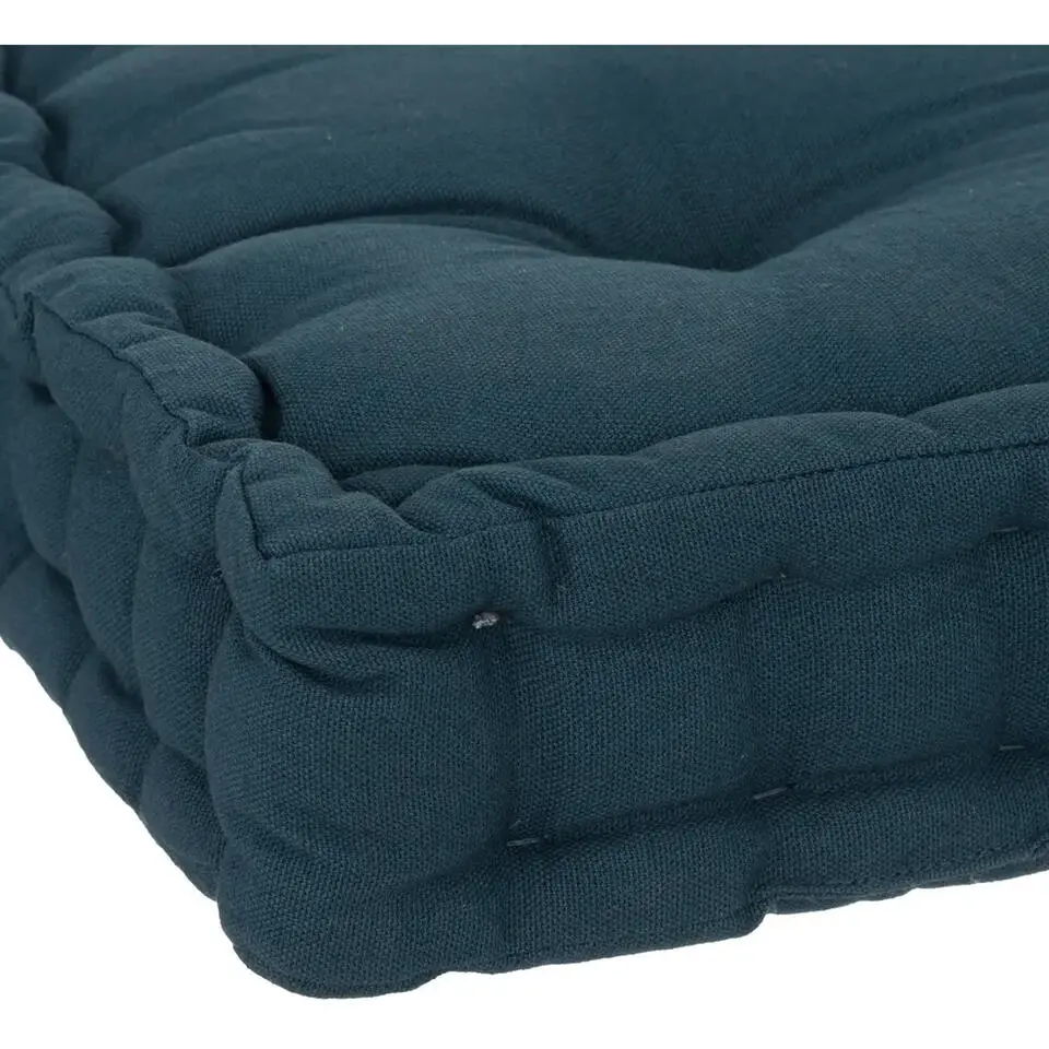 Atmosphera Vloerkussen Square - donkerblauw - 38,5 x 38,5 x 8 cm