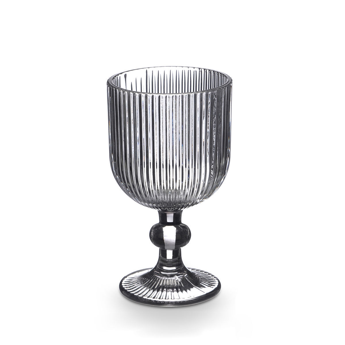 Copo de vinho RISCAS cinza com pé 26cl