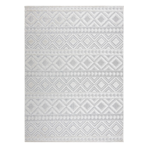 Dywan Strukturalny SOLE D3851 Boho, romby - płasko tkany beż 120x170 cm