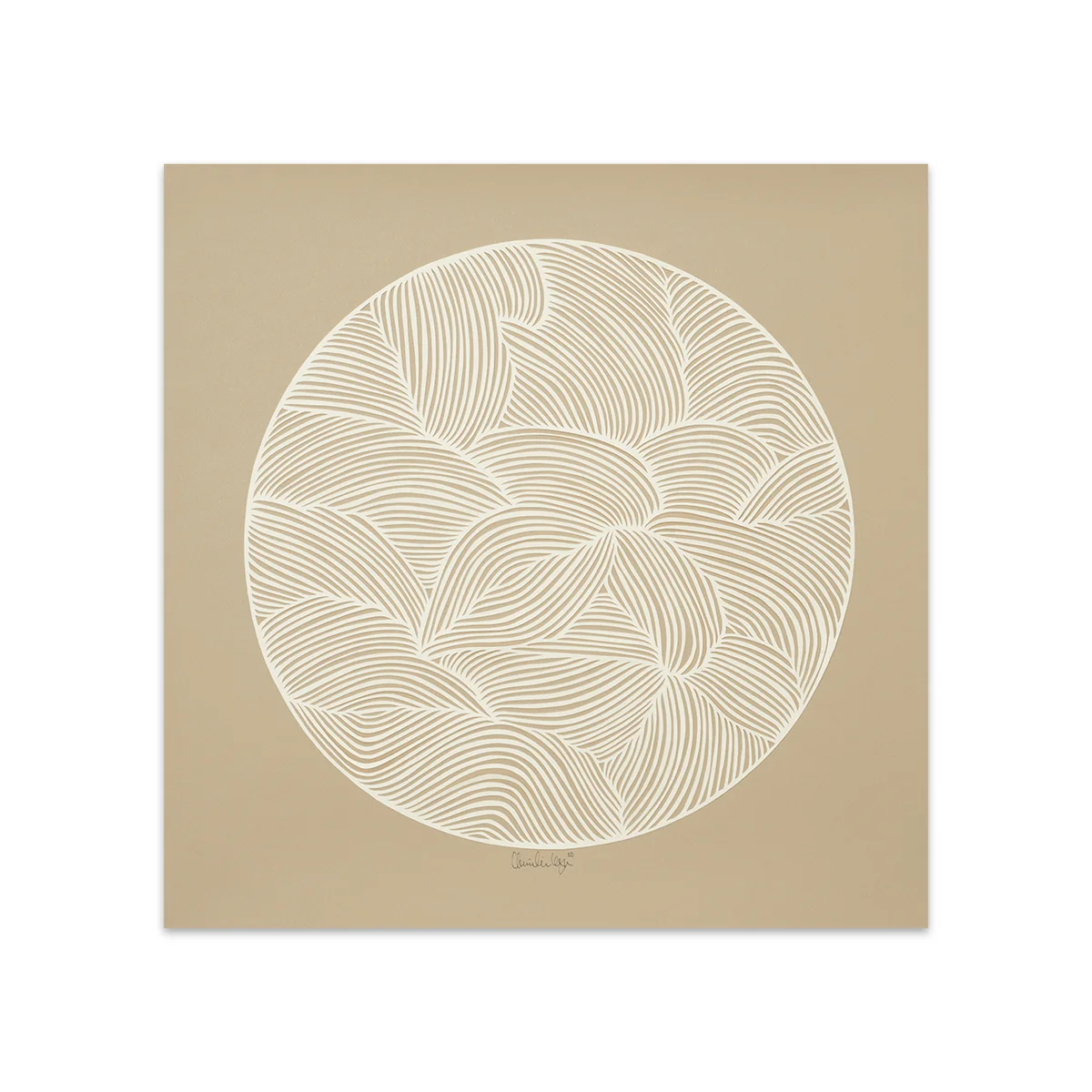 The Poster Club - Moon No. 01 von Little Detroit, 50 x 50 cm