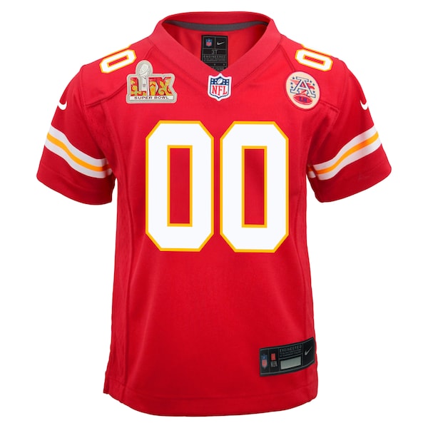 Kansas City Chiefs Nike Youth Super Bowl LIX Custom Team Game Jersey - Red