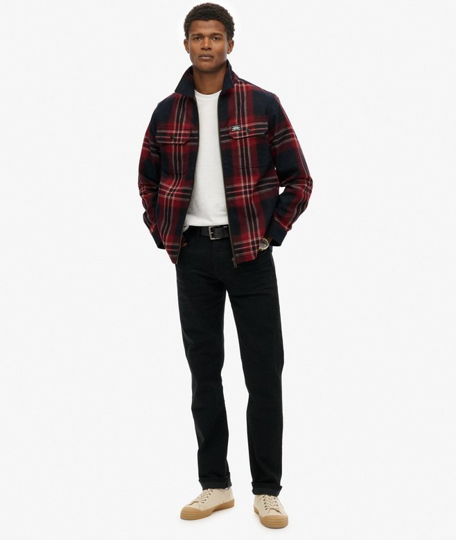 Wool Blend Miller Zip Overshirt