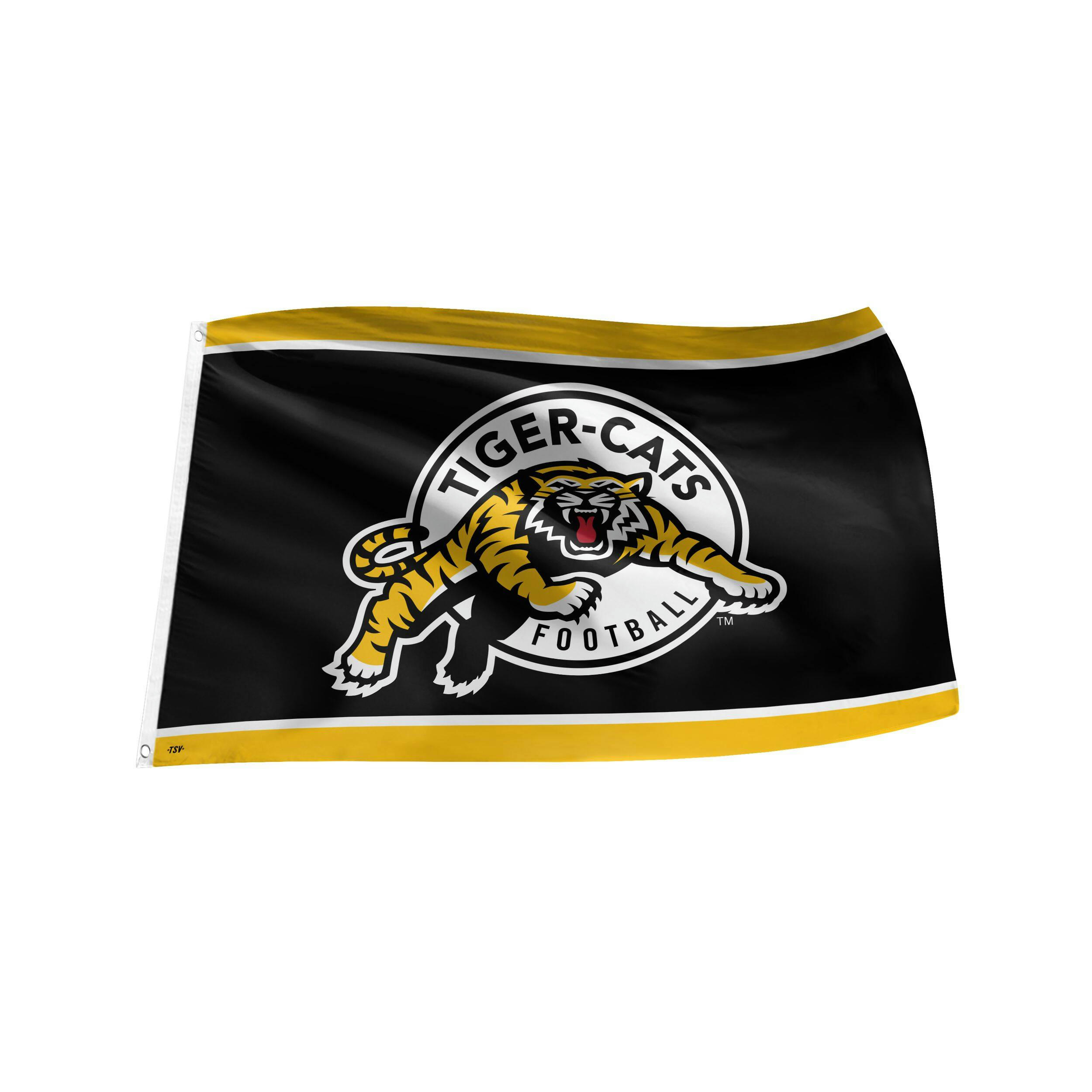 Hamilton Tiger Cats Banner Flag, 3-ft x 5-ft