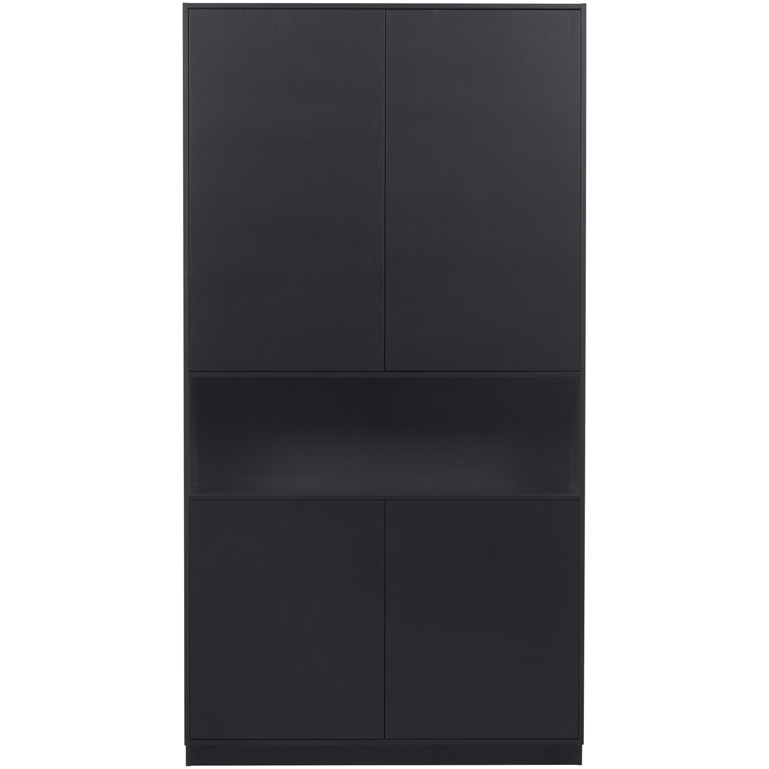 WOOOD opbergkast Finca - Zwart - 210x110x40