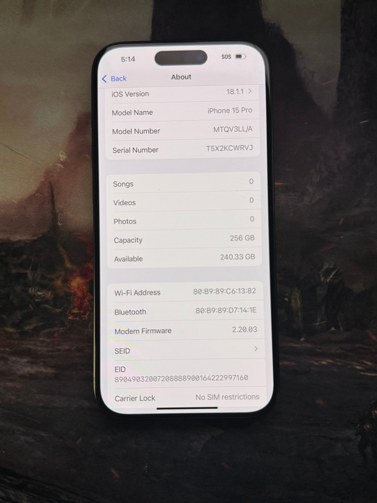 Apple iPhone 15 Pro 256 GB Unlocked
