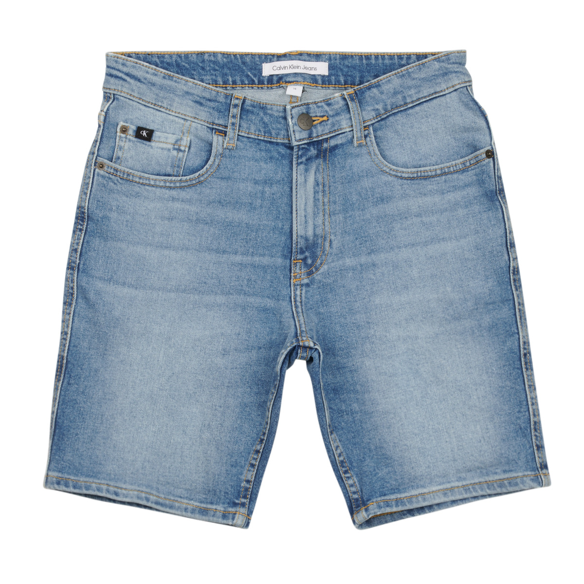 Calvin Klein Jeans - REG SHORT MID BLUE - Blue