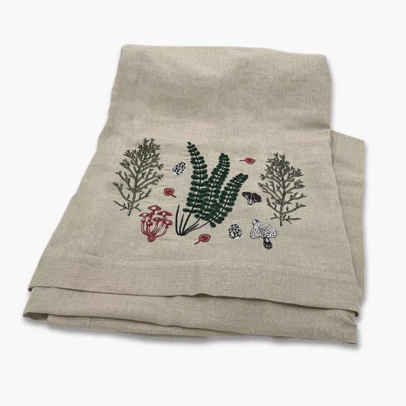 Obrus prostokątny DUKA ALFHEIM 250x150 cm beżowy lniany