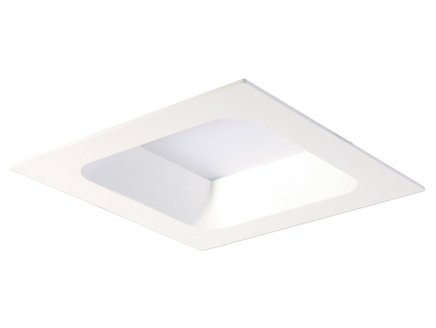 Lampa sufitowa wpuszczana Rossi Square LED aluminiowa 17,5 cm biała