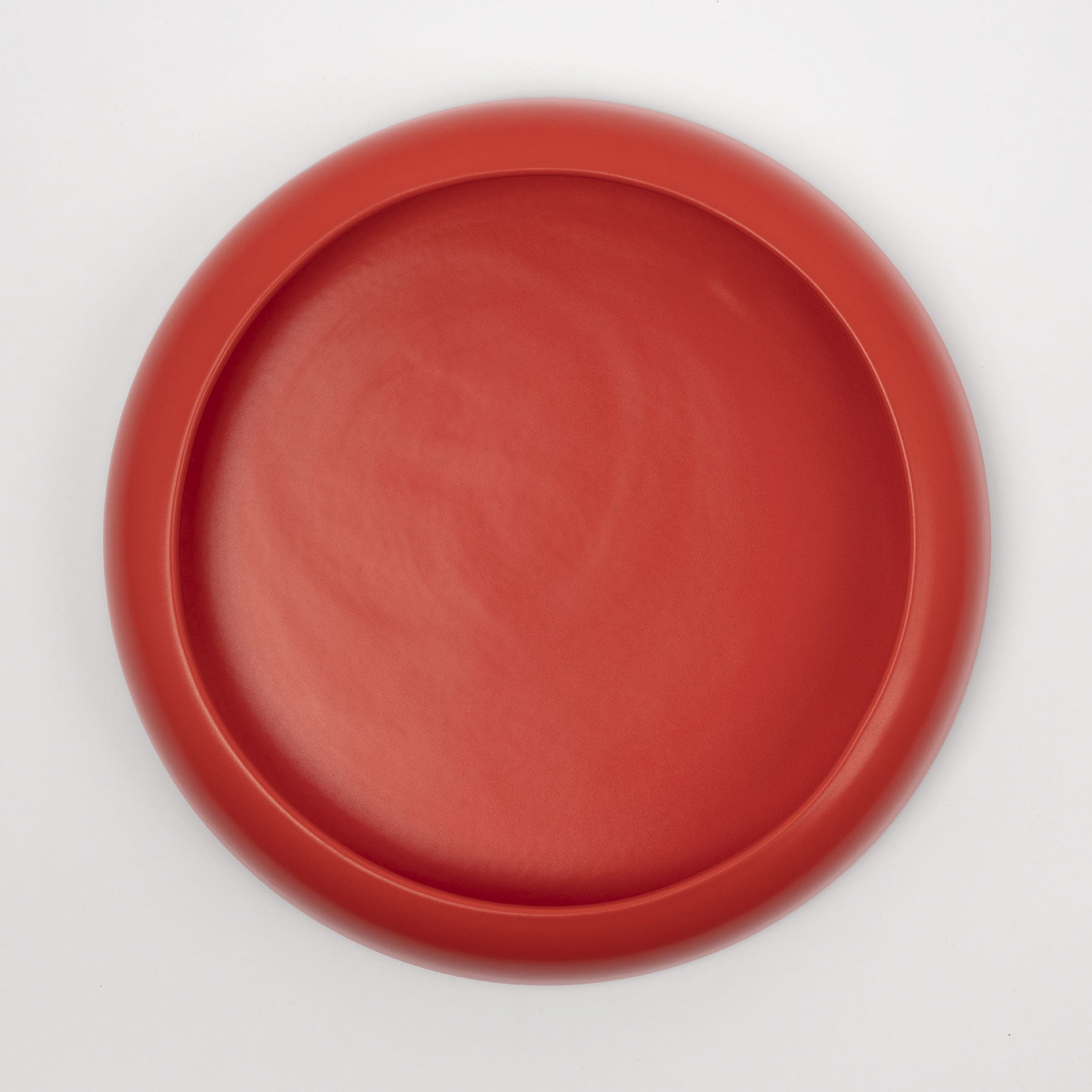 Large Strong Coral Low-Profile Centerpiece Bowl