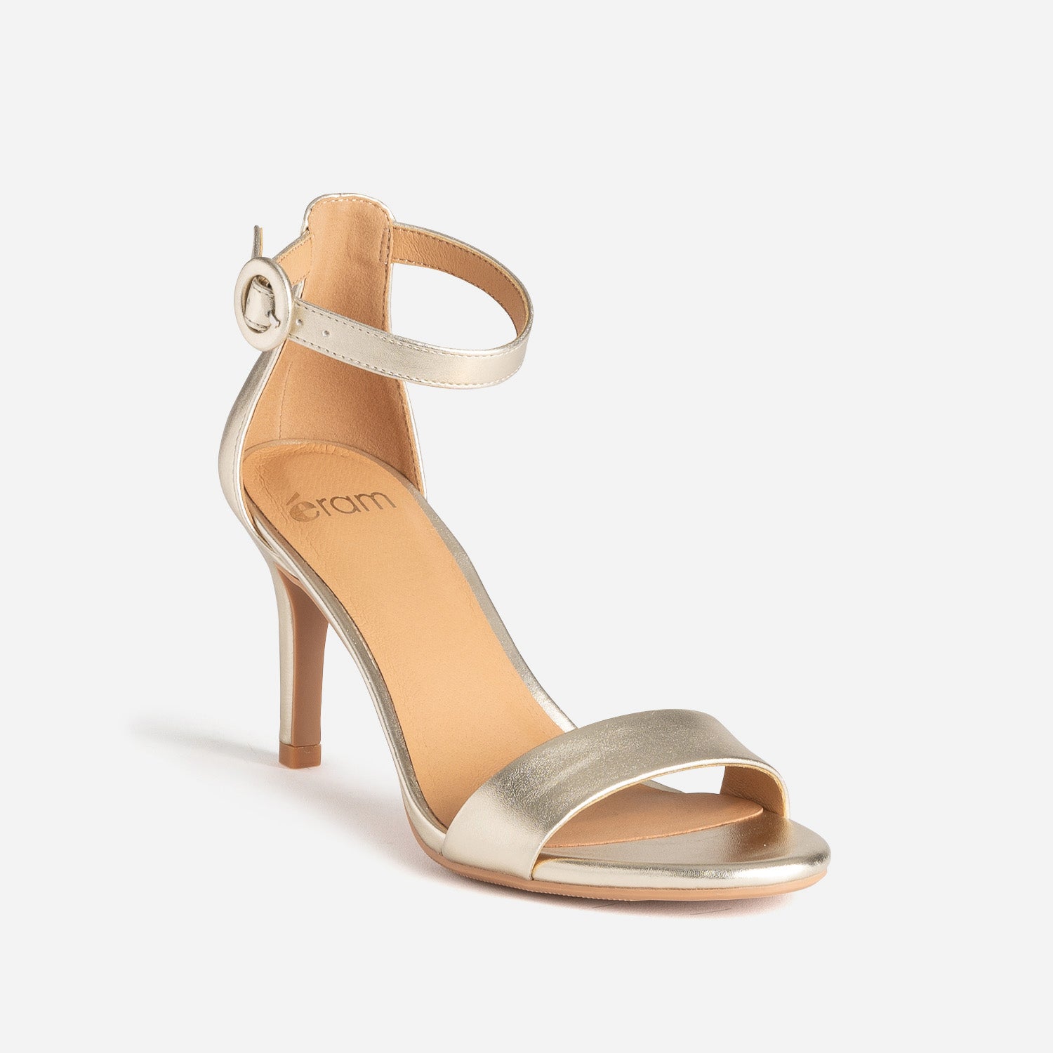 Sandale or à talon fin