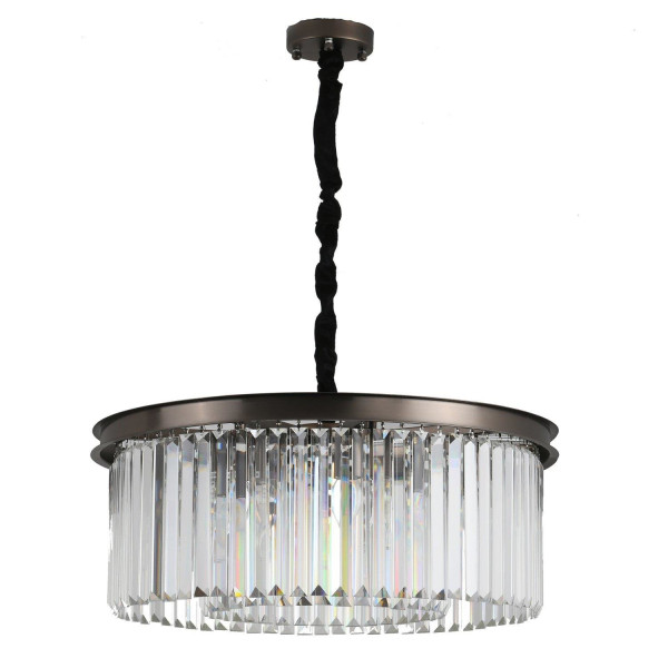 LAMPA WISZĄCA SPARKLE ROUND Antracyt 60CM Glamour