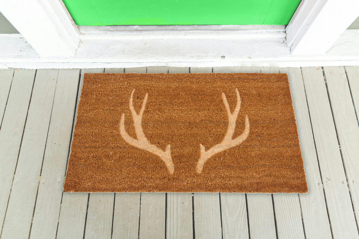 - Paillasson en fibres de coco bois de cerf thermopressé 75x45