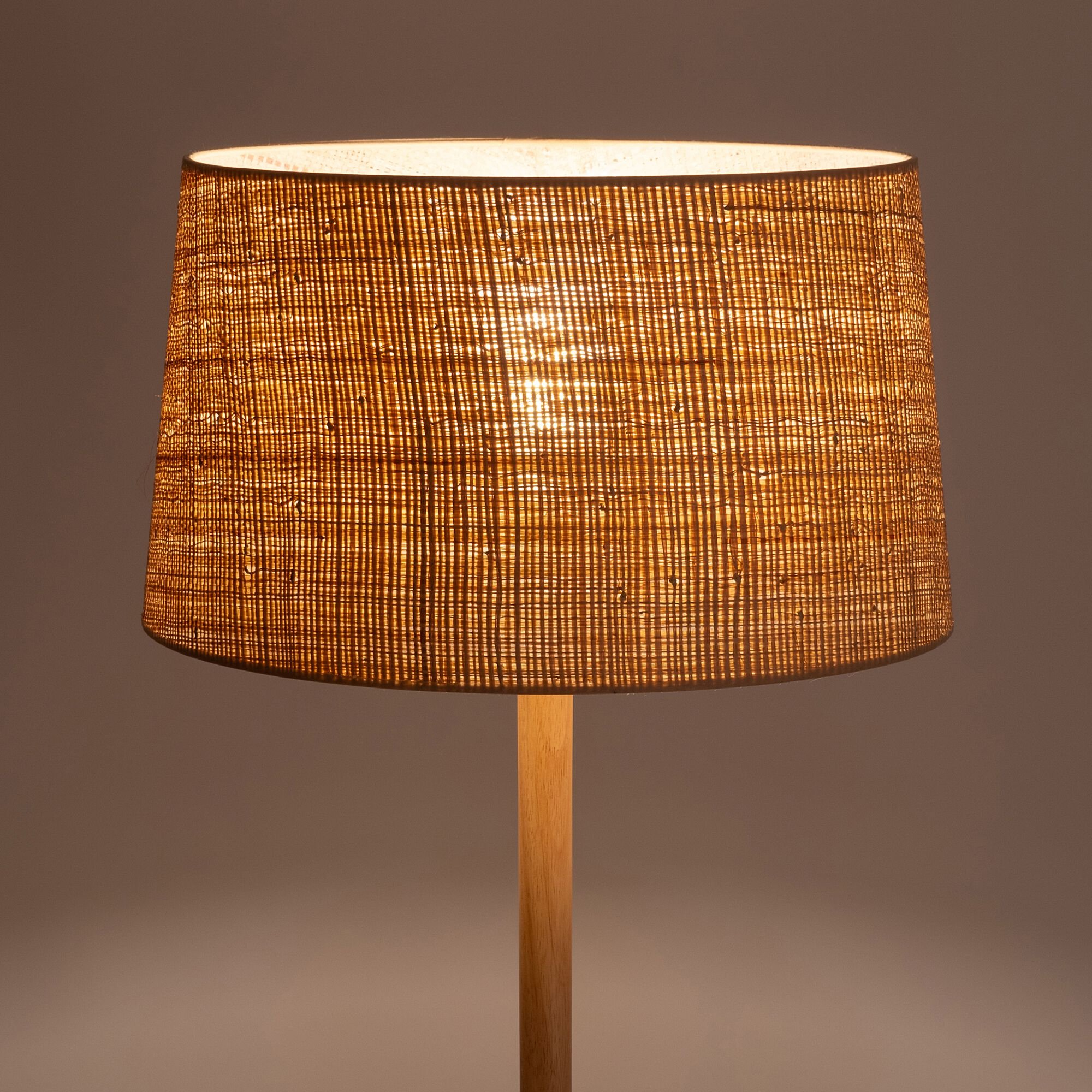 RAPHIA - Abat-jour tambour en raphia D45cm - naturel