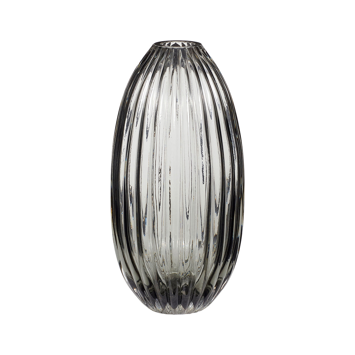 Hübsch vaas Ripple - glas - ø15xh30cm