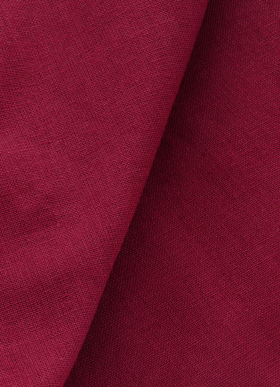 LOT 4 SERVIETTES EN COTON BLANC/ROUGE