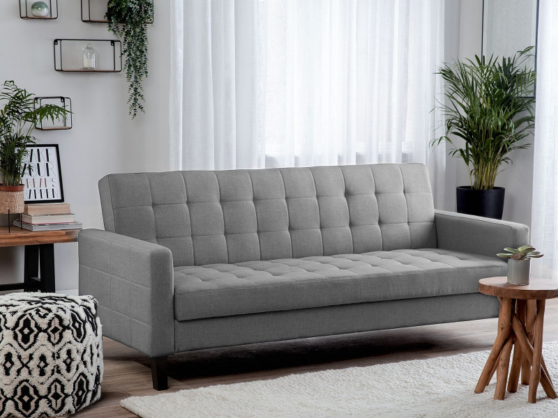 Sofa kanapa rozkładana 3-osobowa szara