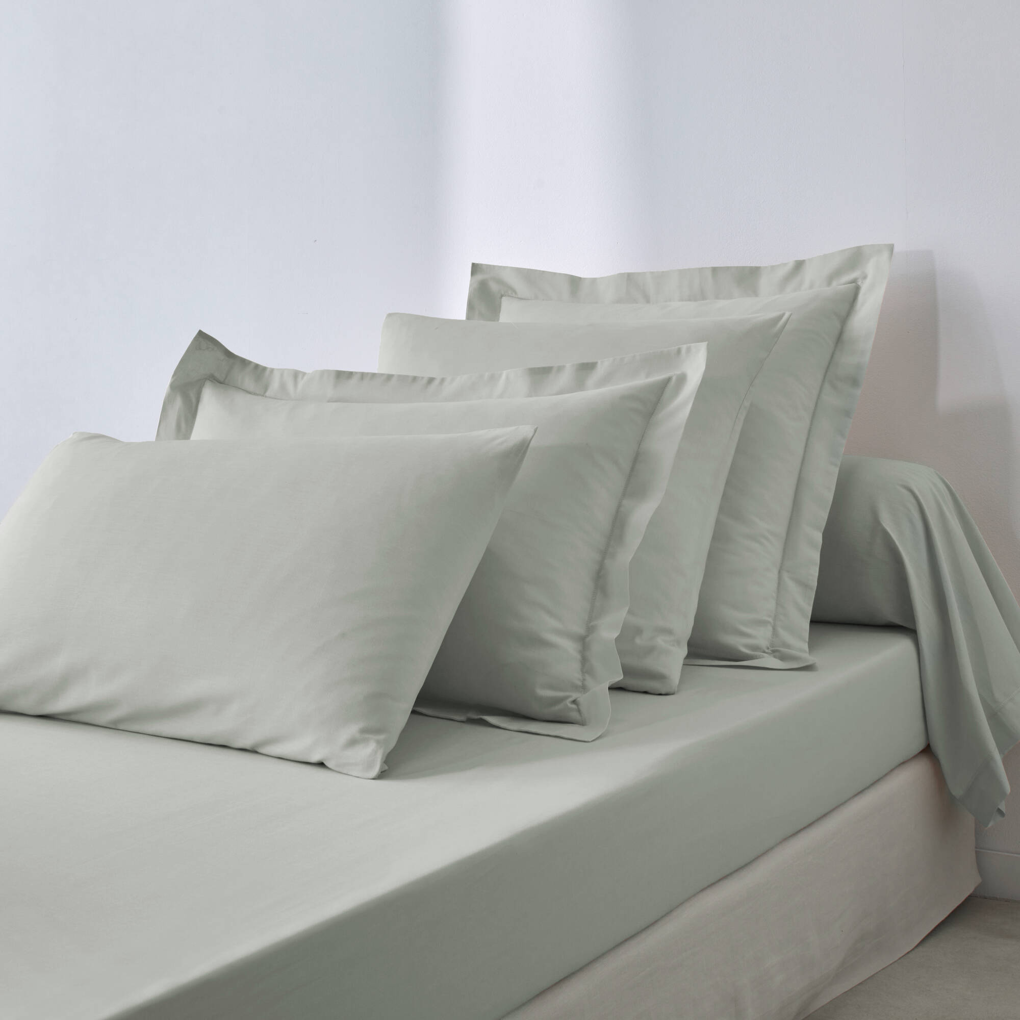 Drap-housse uni coton bonnet 32 cm