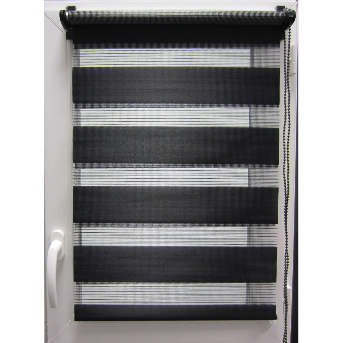 Estore em tecido noite/dia preto 57x180cm