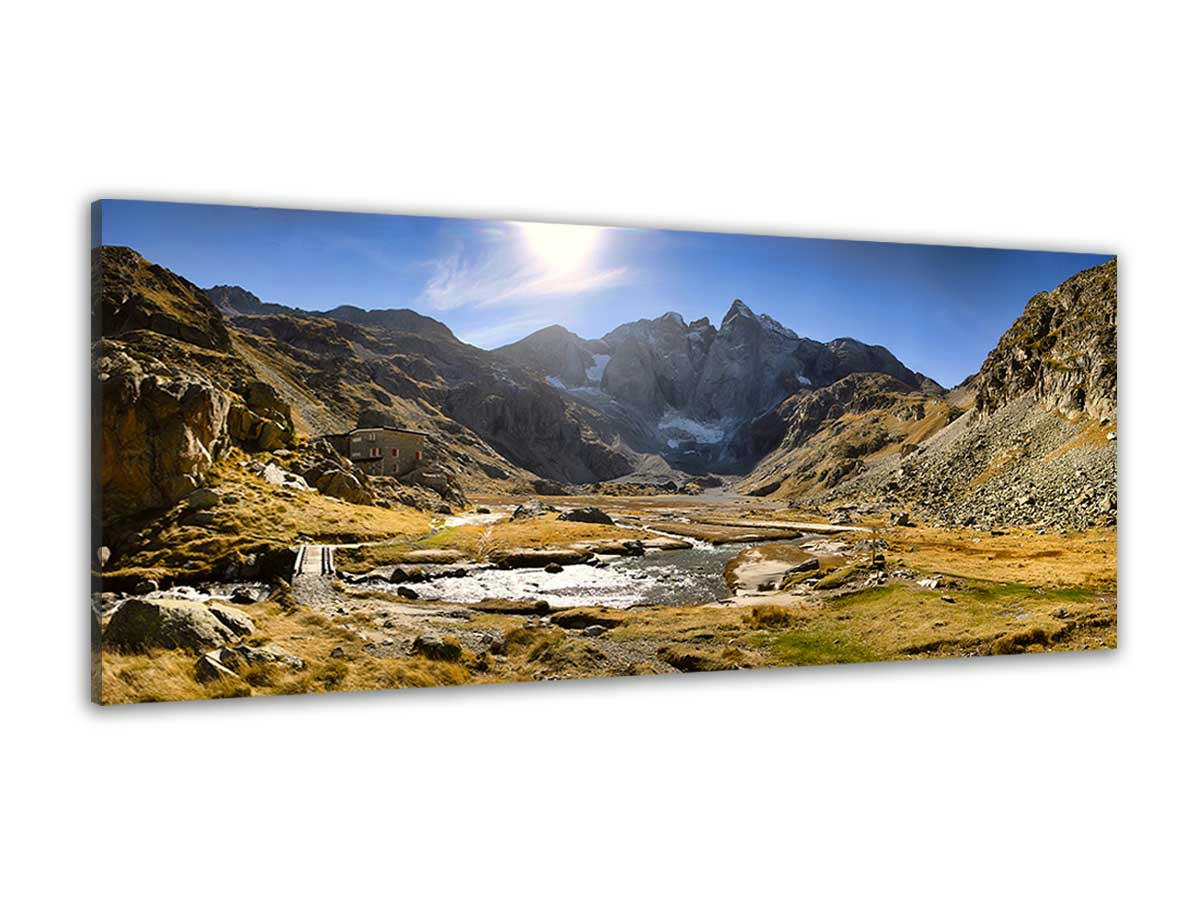 - Tableau montagne vignemale imprimé sur toile 120x50cm