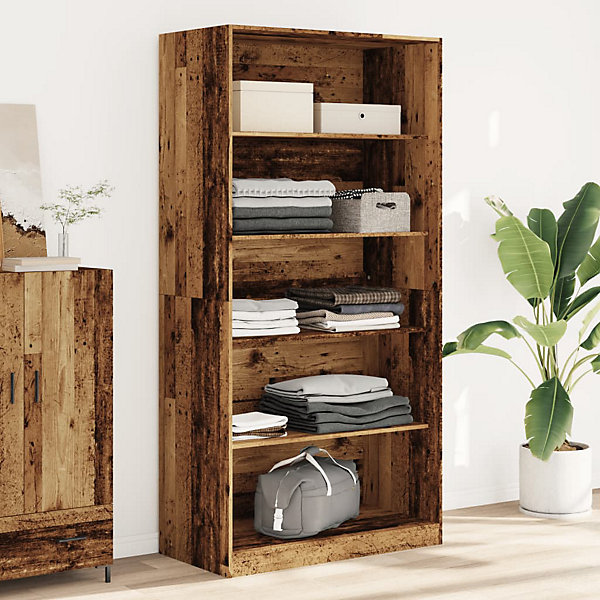 Garde-robe vieux bois 100x50x200 cm bois d'ingénierie vidaXL