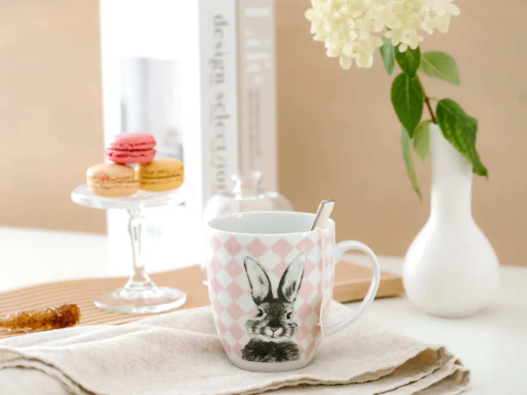 Geschirrset 3-teilig Happy Bunny