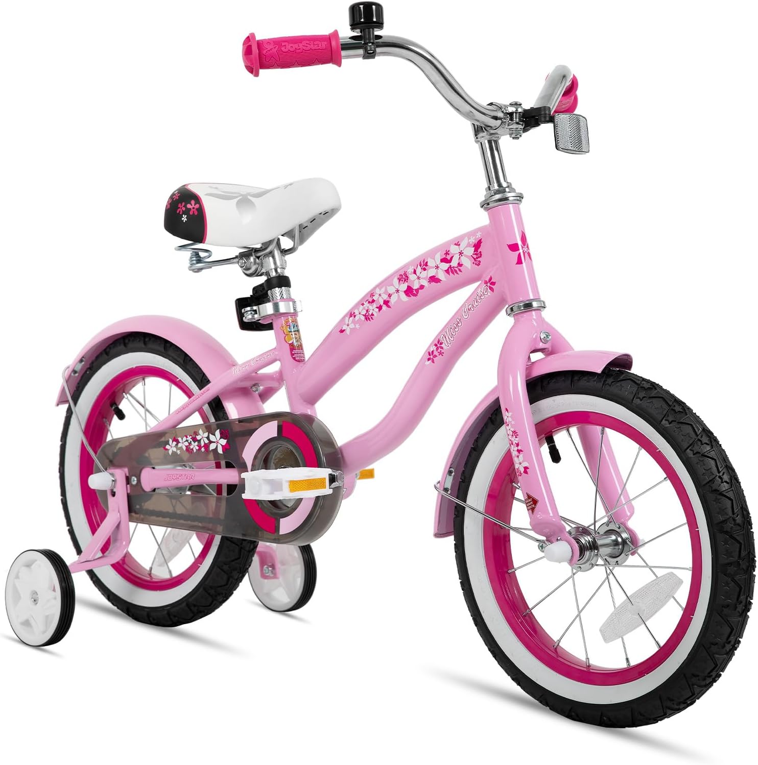 JOYSTAR 12 14 16 Inch Kids Cruiser Bike for Ages 2-7 Years Old Girls & Boys, Kids' Bike with Training Wheels, Coaster Brake, Adjustable Seat & Fenders, Child Bicycles