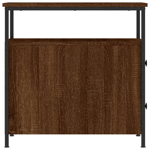 NNEVL Bedside Cabinet Brown Oak 30x60x60 cm Engineered Wood