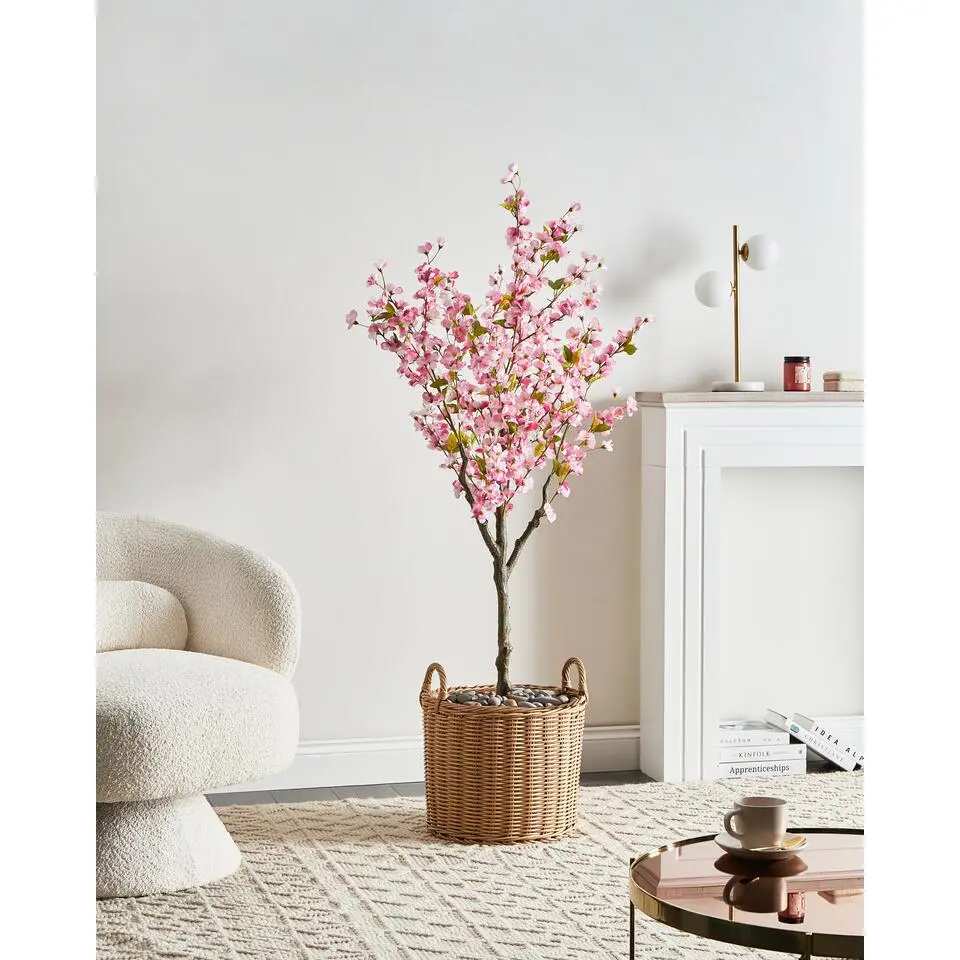 CHERRY TREE - Kunstplant - Roze - 152 cm - Synthetisch materiaal