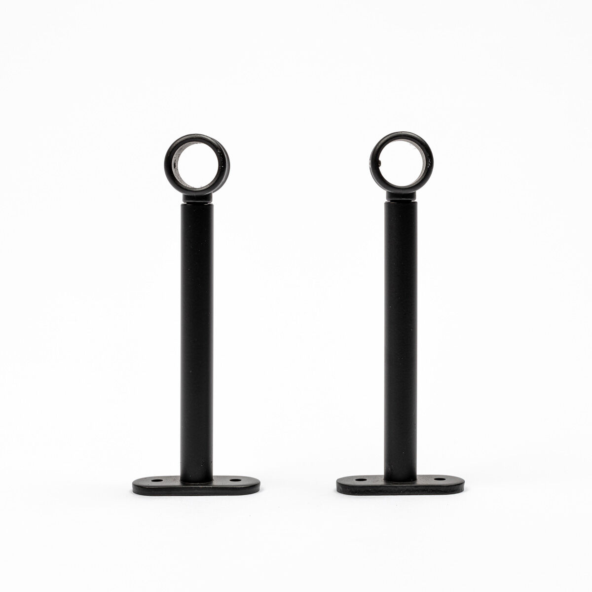 Conjunto 2 suportes preto mate 150mm