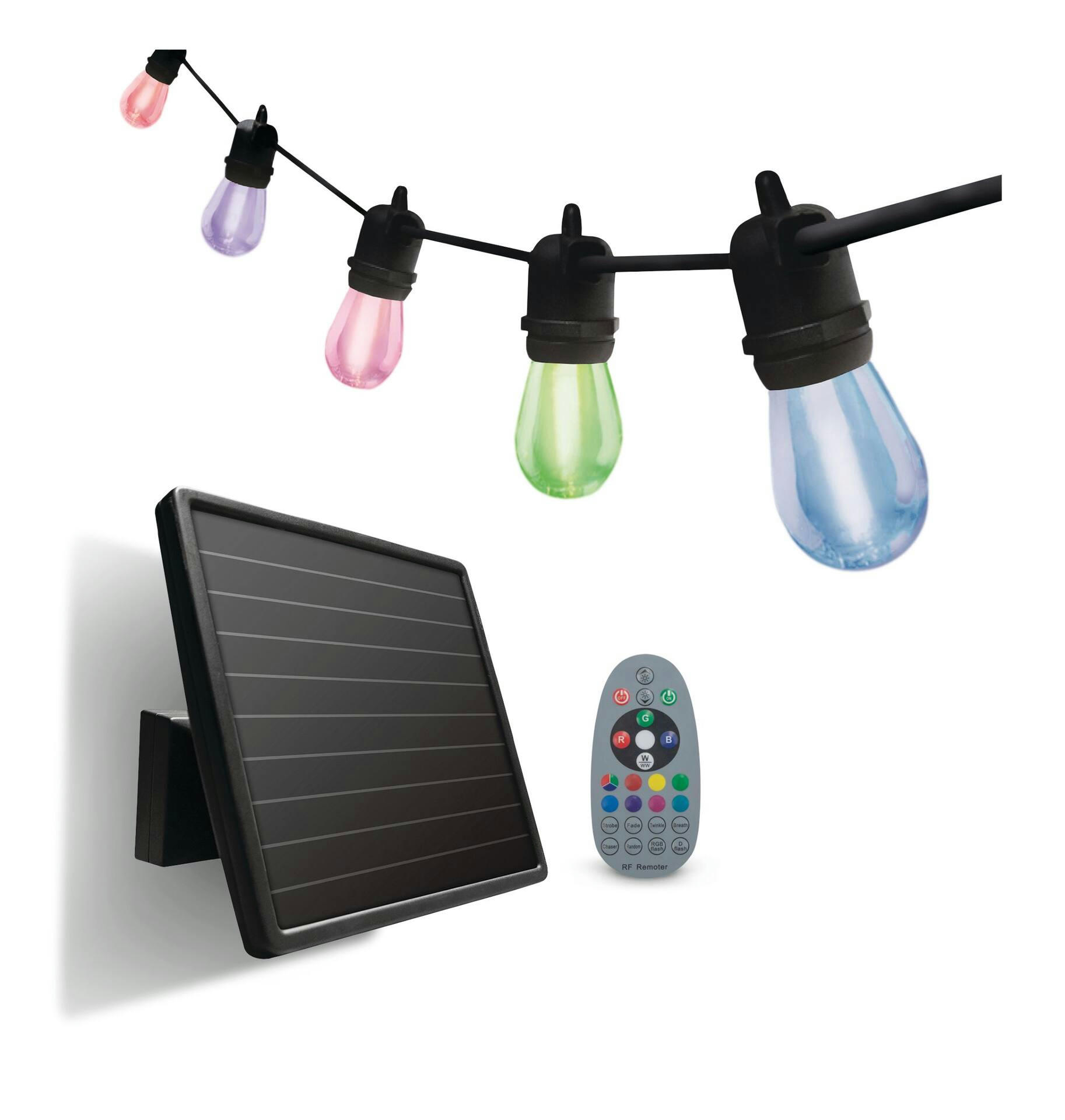 Sunforce 30-ft 12 LED Bulbs Solar String Light, White