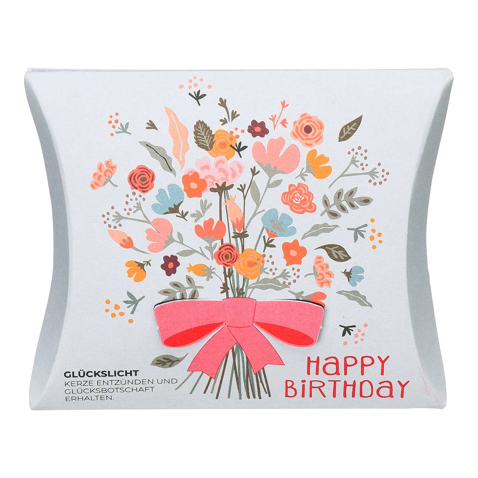 Glückslicht Happy Birthday Rot,L 105 x B 85 x H 25 mm