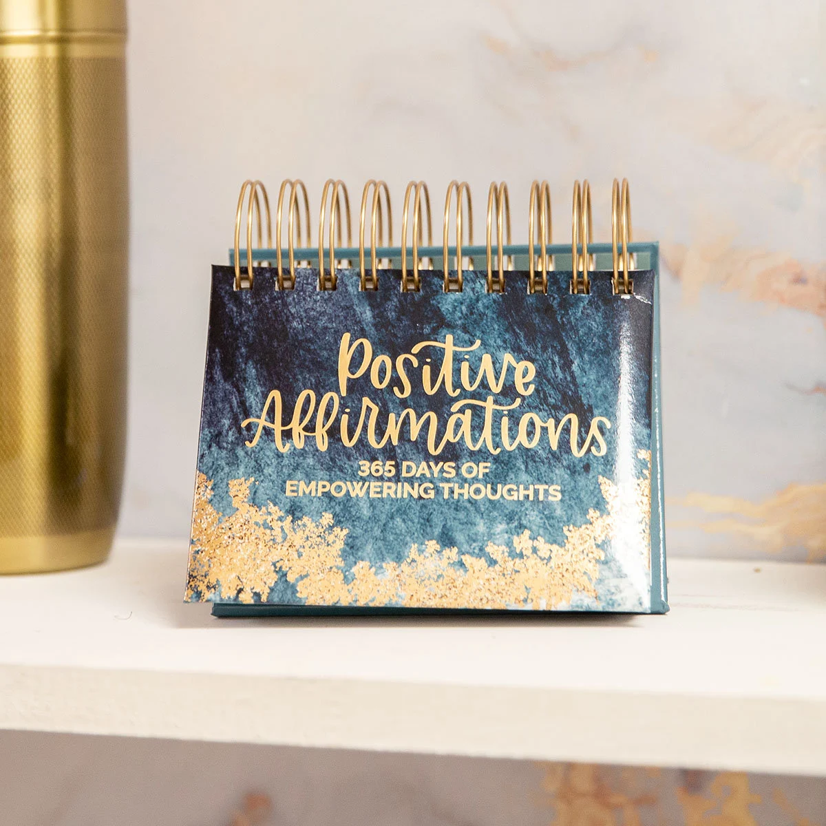 Positive Affirmations Perpetual Desk Easel | 365+ Daily Hand-Lettered Quotes for Motivation, Mental Health, Mindfulness & Gifts by bloom