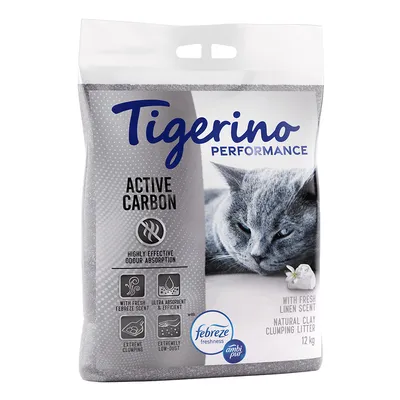 Tigerino Performance Active Carbon Cat Litter – Febreze Fresh Linen Scent