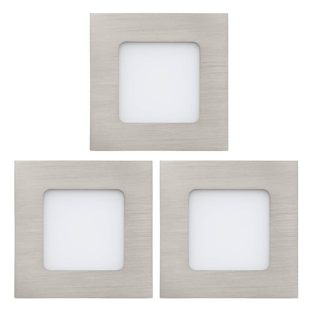 INNBYGGNINGSSPOT EGLO TINUS LED 3X2,7W 3X MATT KROM