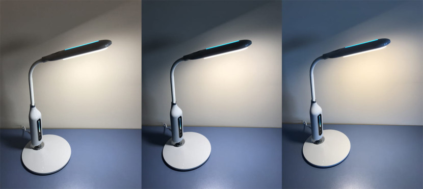 Lampka biurkowa elastyczna MIDA biała LED 8W Odcienie bieli wys:36cm Kaja