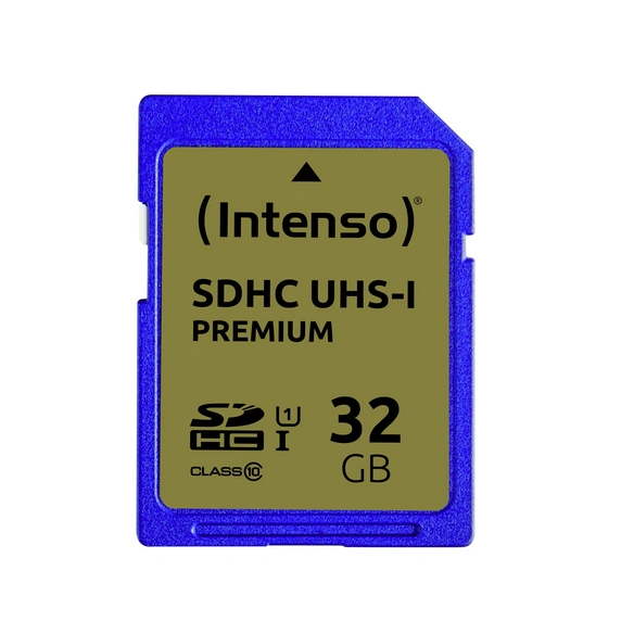 SDHC Speicherkarte »Premium«, blau, Kunststoff, BxL: 1,5 x 3,2 cm