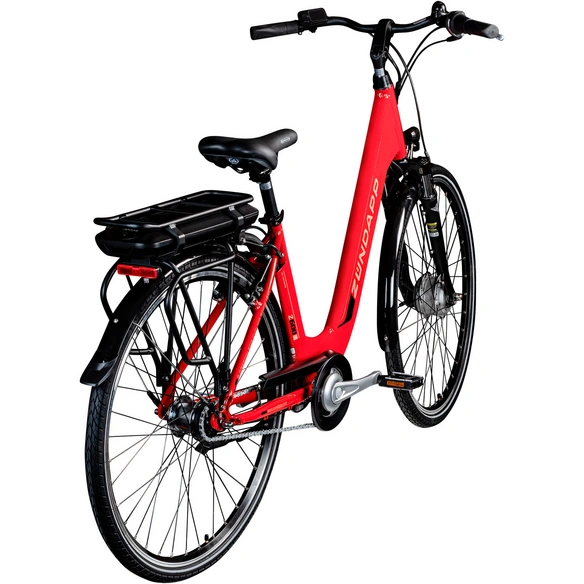 E-Bike City »Z600«, 28 Zoll, RH: 47 cm, 7-Gang, rot