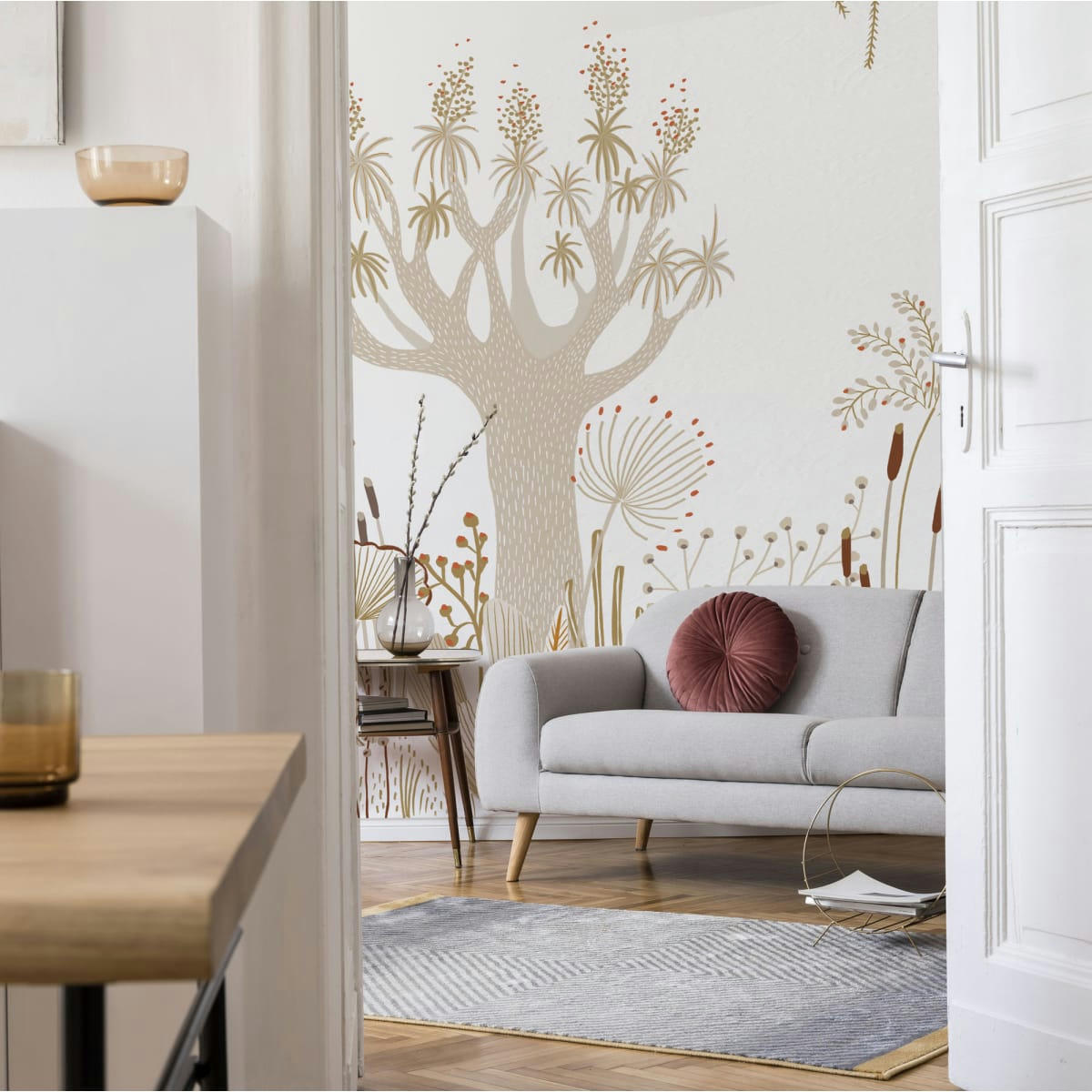 - Papier peint panoramique jardin d