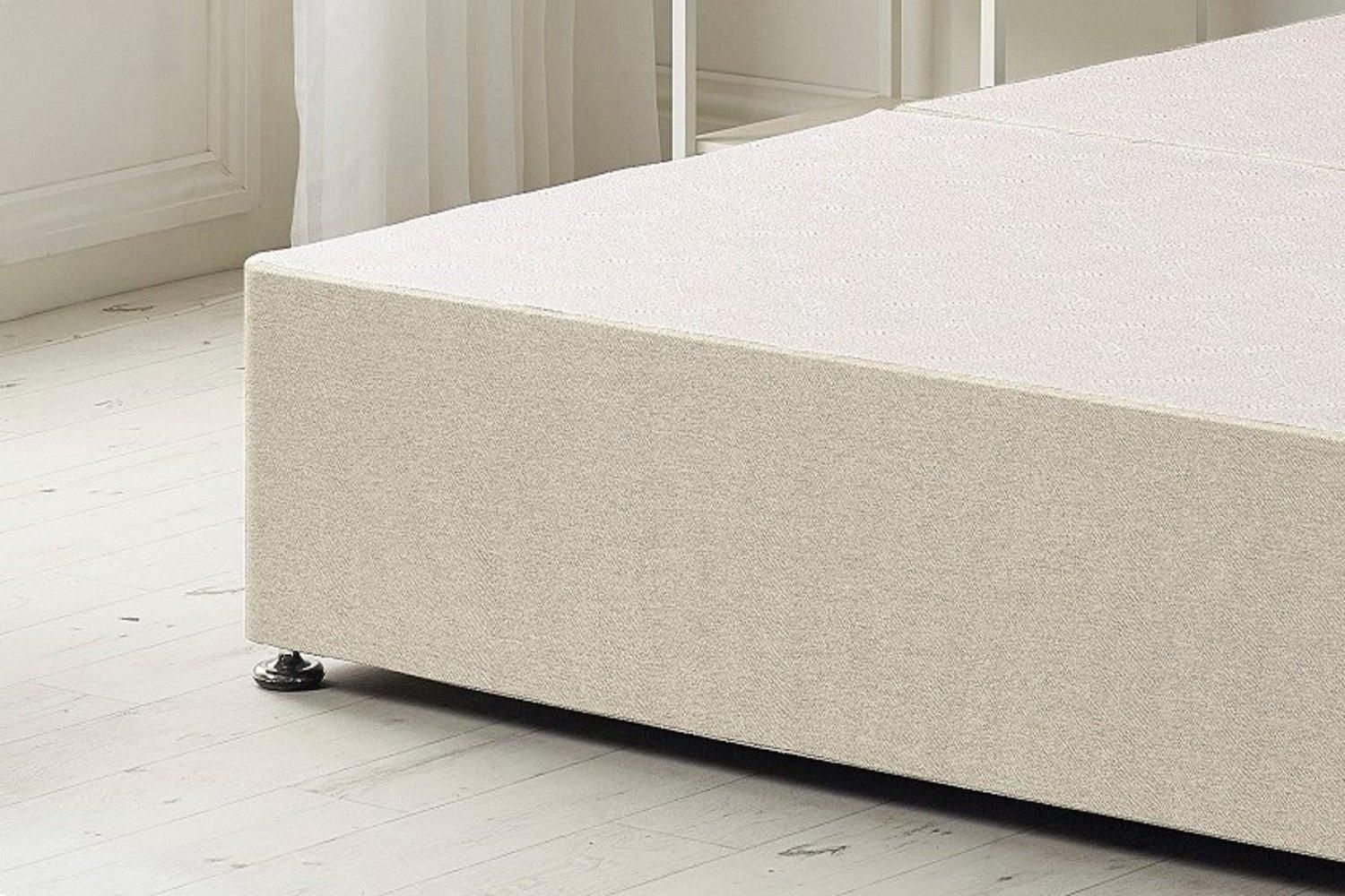 Somnior Premier Divan Bed Base With 4 Drawers and Headboard Tweed