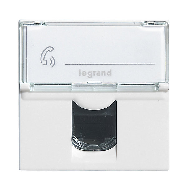 Mécanisme prise RJ45 cat6 2 modules Legrand Mosaïc