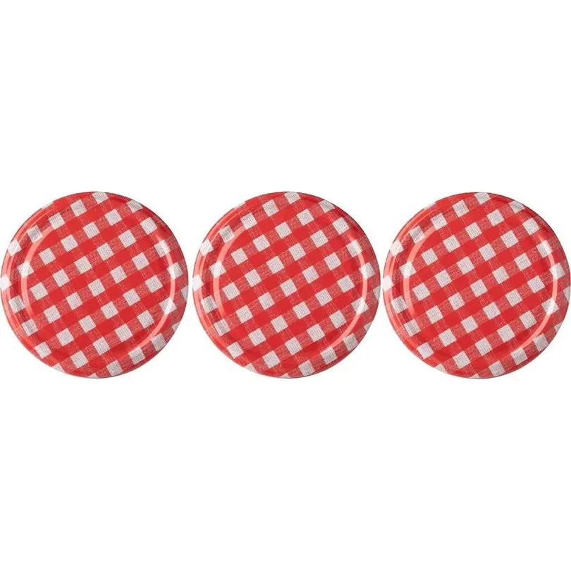 Frischhaltedeckel 3er-Set Karo
