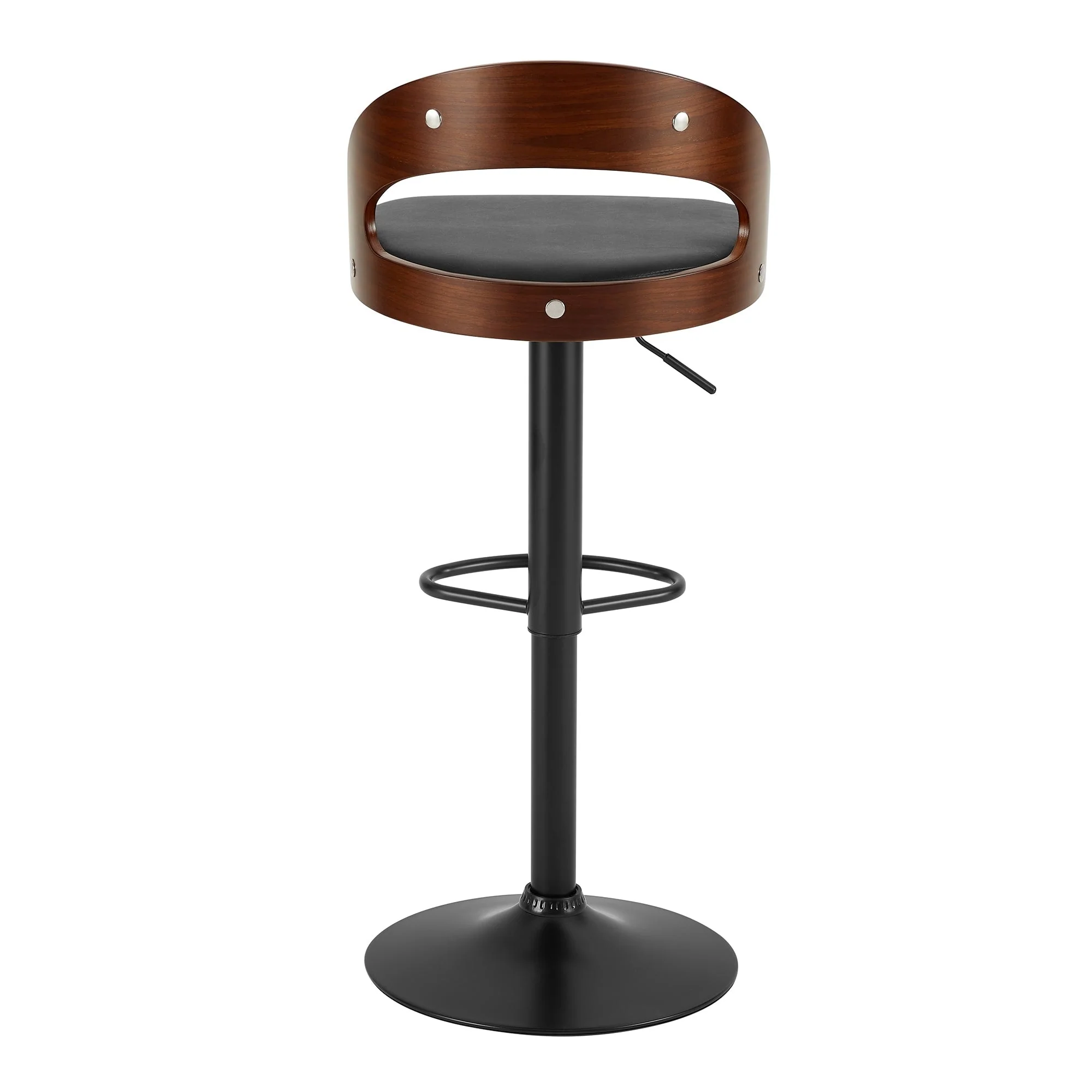 Javlergo Bar Stools Set of 4, Modern Adjustable Swivel Kitchen Bar Chair with Footrest