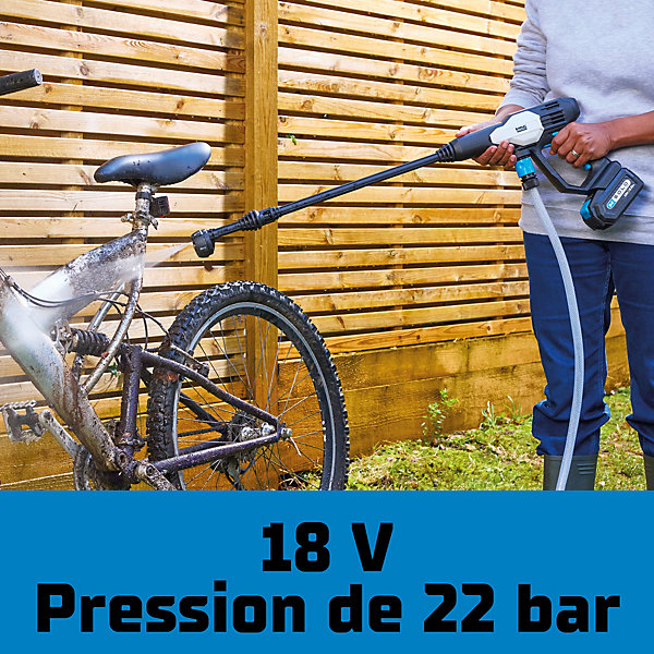 Nettoyeur pression portable sur batterie Mac Allister 22 bar 18V